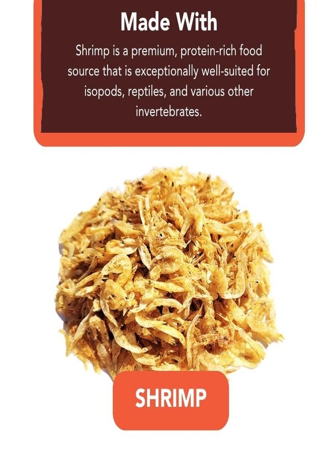 Bugzy Bugs IsoCare Premium Dried Shrimp Treats High Protein Supplement for Isopods, Reptiles, Lizards, Birds, Fish, Aquatic Turtles, Amphibians, Feeders, Invertebrates - Natural Shellfish 16oz - Image 2